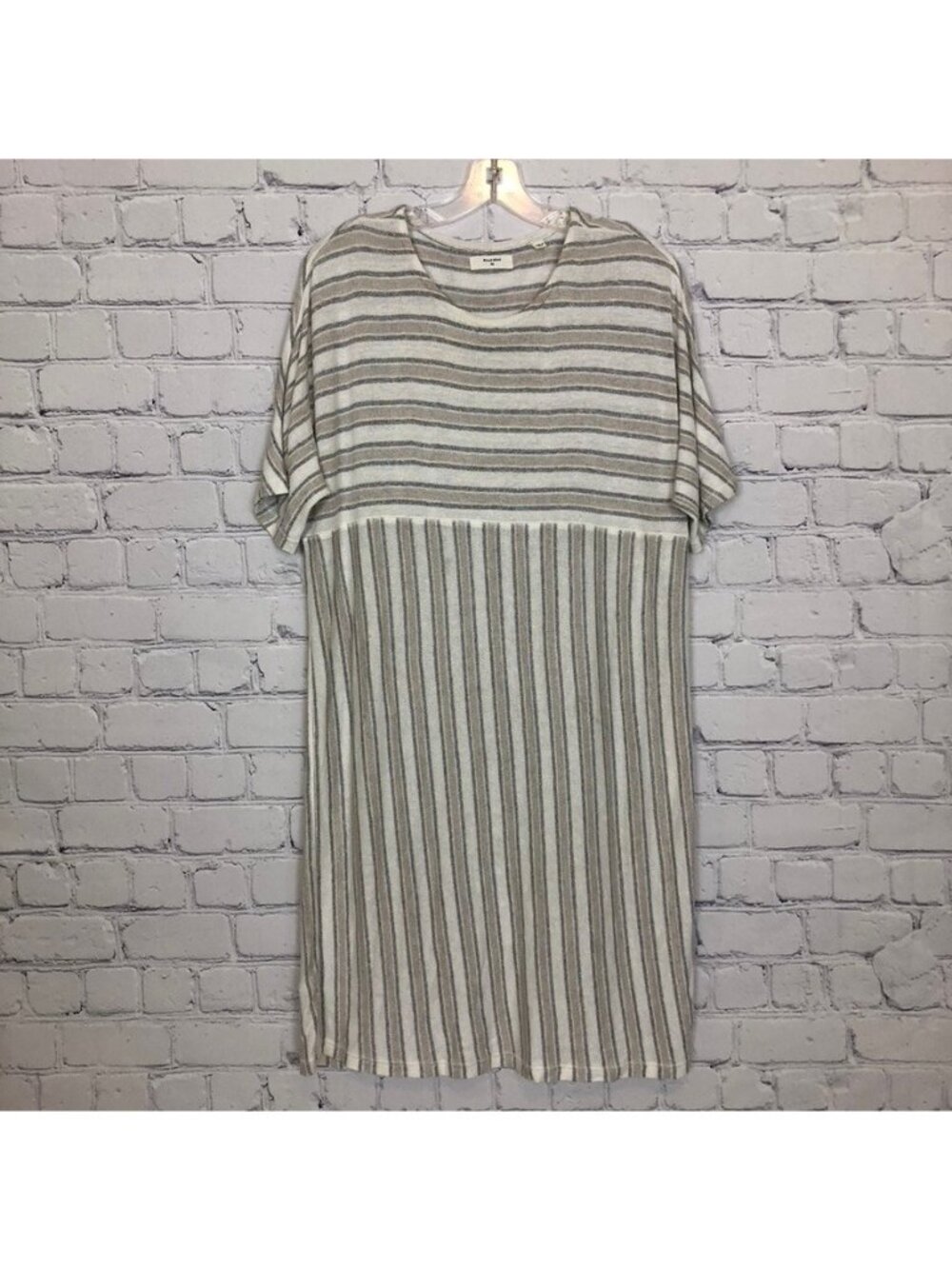 Billy Reid Striped Linen Blend Knit Dress Size XS